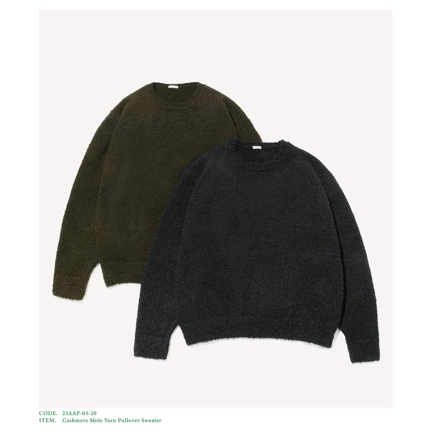 A.PRESSE 25AW Cashmere Mole Yarn Pullover Sweater